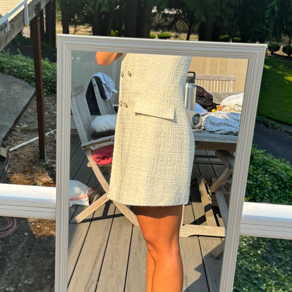 White Zara business casual dress - Picture 4 of 4